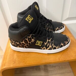 DC Black and Leopard Pattern High-Tops